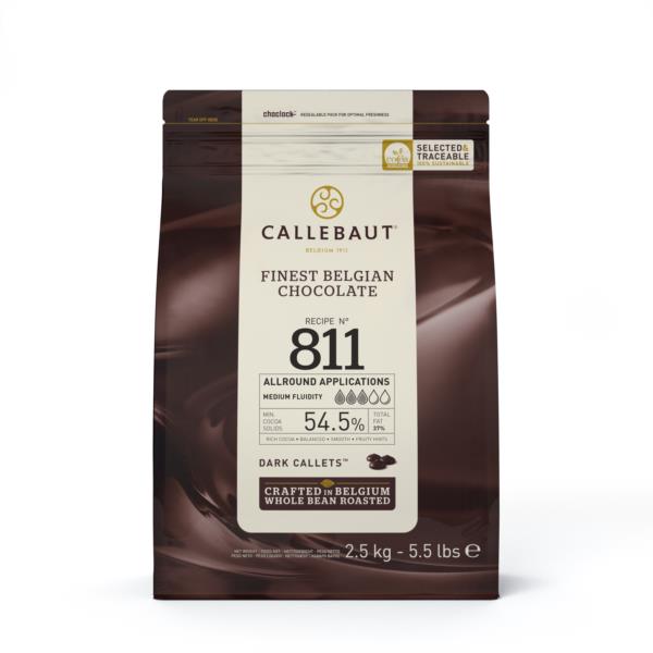 Callebaut Finest Belgian Chocolate - Dark Callets 2.5kg 54.5% Cocoa photo 1