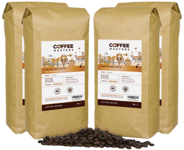 Coffee Masters - Caffeine Kick Coffee Beans (4x1kg)