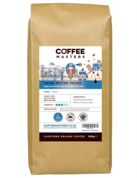 Coffee Masters - Swiss Water Decaf Ground Cafetiere Coffee (1x500g) photo 1
