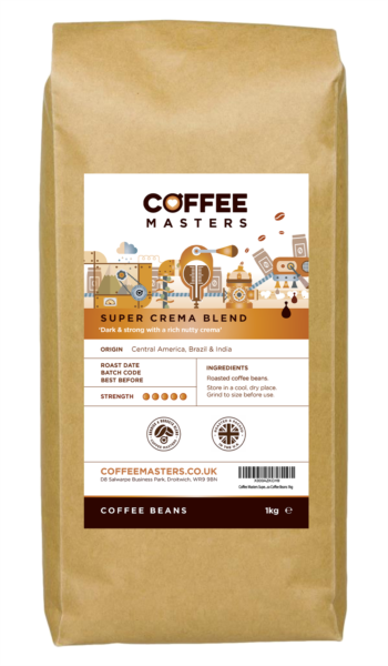 Coffee Masters - Super Crema Blend Coffee Beans (1x1kg)