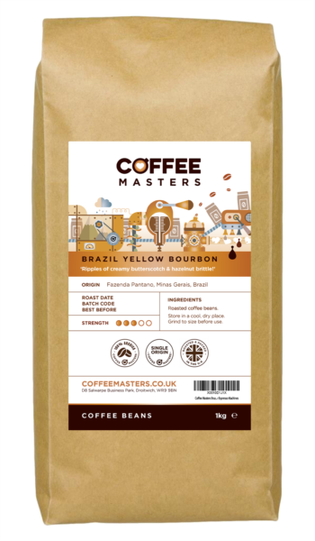 Coffee Masters - Brazil Yellow Bourbon Coffee Beans (1x1kg)