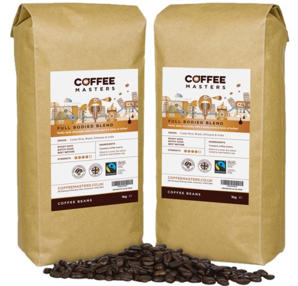 Coffee Masters - Full Bodied Blend Fairtrade Coffee Beans (2x1kg) photo 1