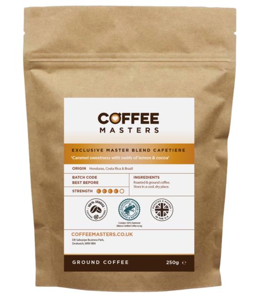 Coffee Masters - Exclusive Master Blend Cafetiere Ground Coffee (20x250g)