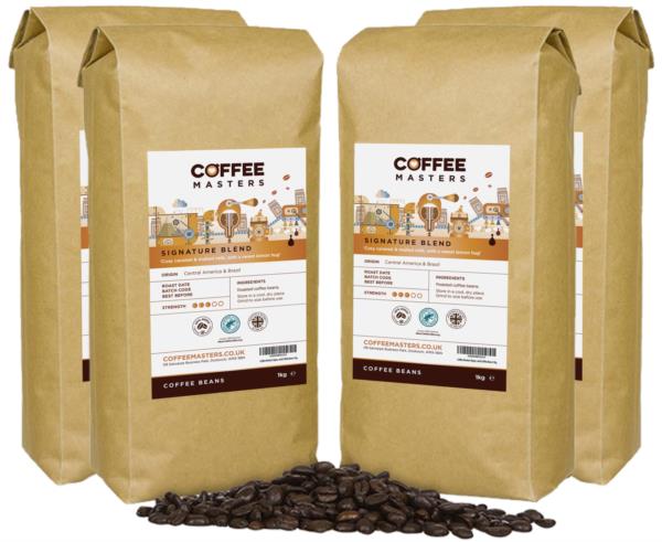 Coffee Masters - Signature Blend Coffee Beans (4x1kg)
