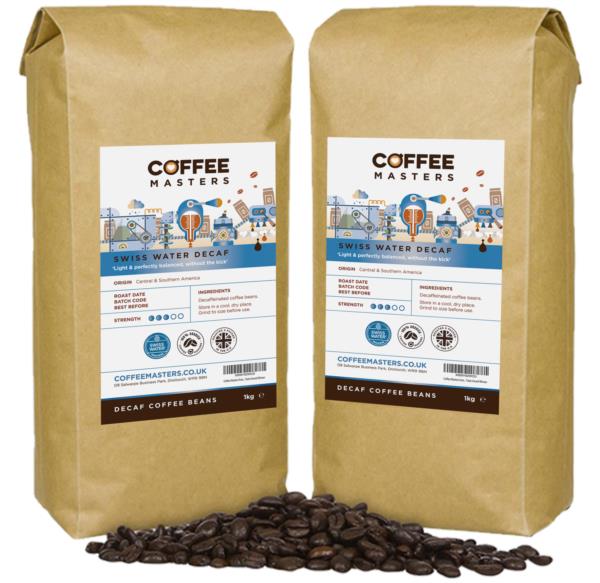 Coffee Masters - Swiss Water Decaf Coffee Beans (2x1kg)