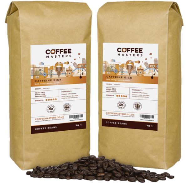 Coffee Masters - Caffeine Kick Coffee Beans (2x1kg) photo 1