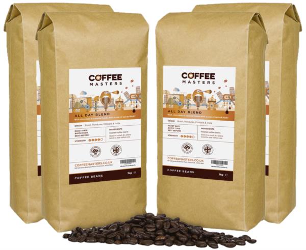 Coffee Masters - All Day Blend Coffee Beans (4x1kg)