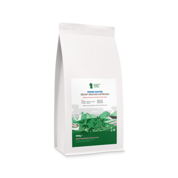 Quarter Horse Coffee - Swiss Water Decaf Ground Espresso 1x500g