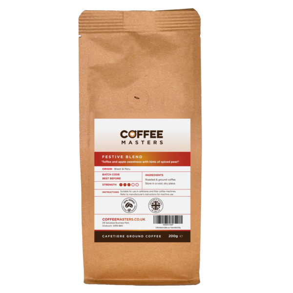 Coffee Masters Festive Blend - Retail Cafetiere Ground Coffee