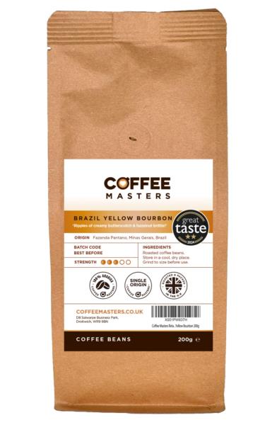 Coffee Masters - Brazil Yellow Bourbon Coffee Beans (1x200g) photo 1