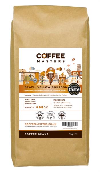 Coffee Masters - Brazil Yellow Bourbon Coffee Beans (1x1kg) photo 1