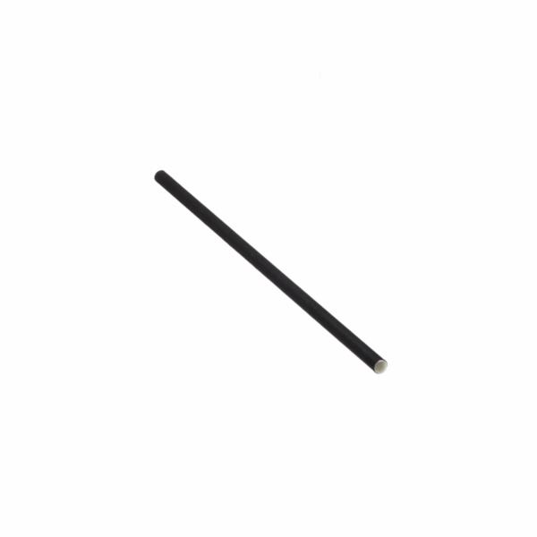 Straws - Paper - Black 6mm (250)