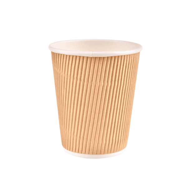 Compostable Kraft Ripple Cup 12oz