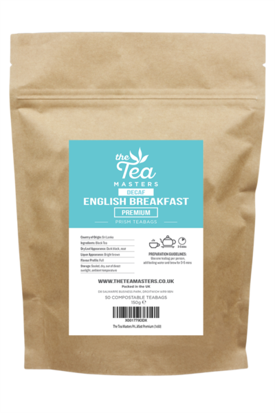 The Tea Masters Prism Teabags - Decaf English Breakfast - Premium (1x50) photo 1