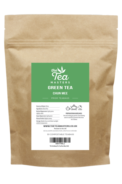 The Tea Masters Prism Teabags - Green Tea - Chun Mee (1x50)