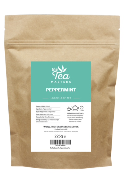 The Tea Masters Loose Leaf Tea - Peppermint (1x225g)