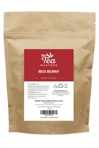 The Tea Masters Prism Teabags - Red Berry (1x50)
