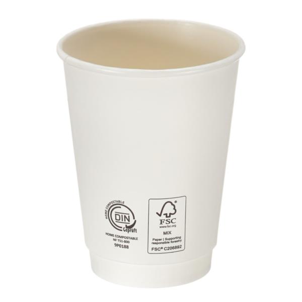 Home Compostable Double Wall cup 12oz photo 2