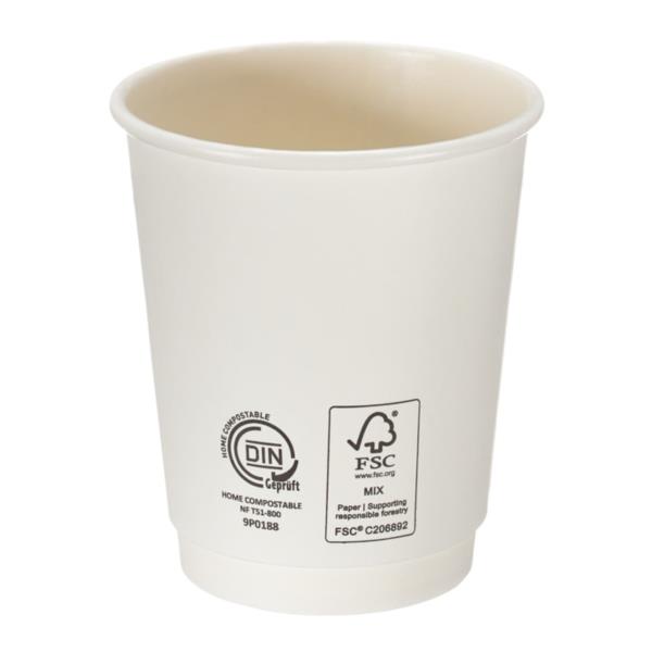 Home Compostable Double Wall cup 8oz photo 2
