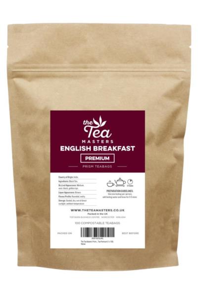 The Tea Masters Prism Teabags - Breakfast Tea - Premium (1x100) photo 1