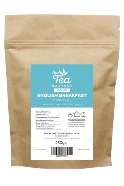 The Tea Masters Loose Leaf Tea - Decaf English Breakfast - Fannings (1x250g) photo 1
