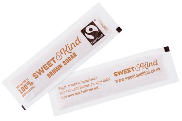 Sweet & Kind Sugar Sachets - Brown (1X1000)