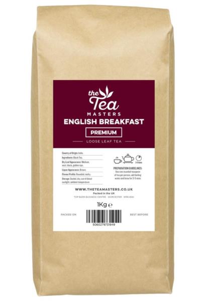 The Tea Masters Loose Leaf Tea - Breakfast Tea - Premium (1x1kg)