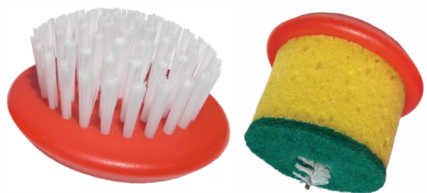 Scrubz Replacement Brush Head Set - Sponge and Bristle photo 1
