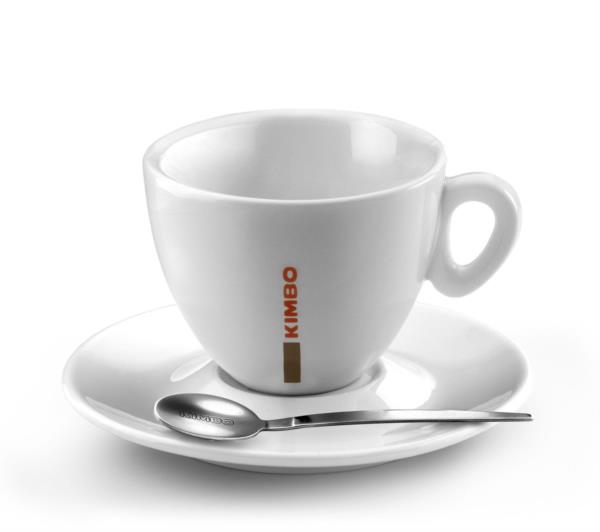 Kimbo Large Cup 290ml/10oz & Saucer - Ceramic (1x6)