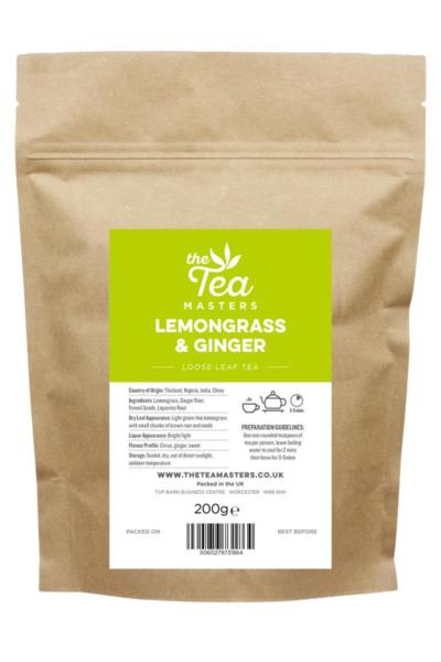 The Tea Masters Loose Leaf Tea - Lemongrass & Ginger (1x200g)