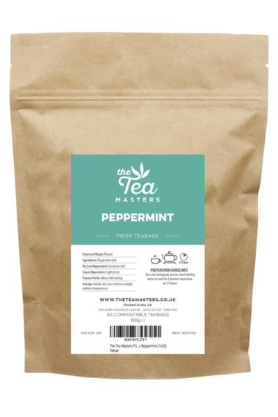 The Tea Masters Prism Teabags - Peppermint (1x50) photo 1