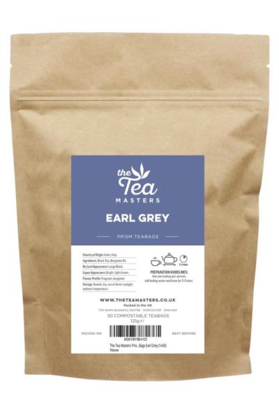 The Tea Masters Prism Teabags - Earl Grey (1x50)