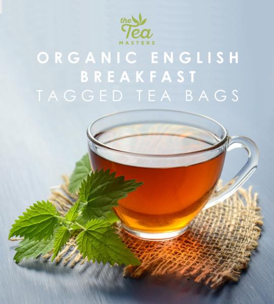 The Tea Masters Organic Tagged Teabags - English Breakfast (1x100) photo 4