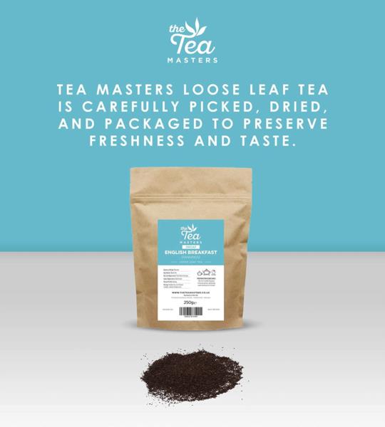 The Tea Masters Loose Leaf Tea - Decaf English Breakfast - Fannings (1x250g) photo 6