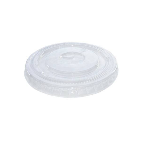 Disposable rPET Smoothie Lids - Flat - 12oz (80% recycled) (1x50) photo 1