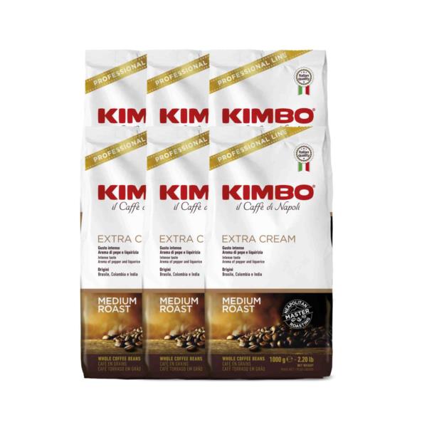 Kimbo Extra Cream Premium Italian Espresso Beans (6x1kg) photo 1