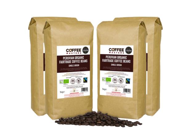 Coffee Masters - Peruvian Organic Fairtrade Coffee Beans (4x1kg) photo 1