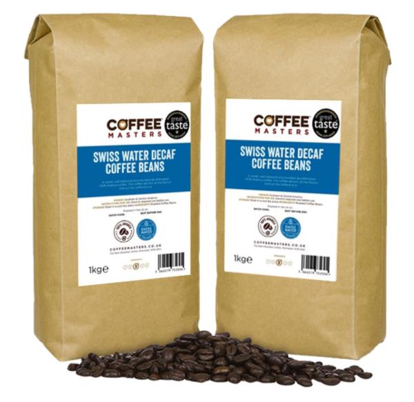 Coffee Masters - Swiss Water Decaf Coffee Beans (2x1kg)