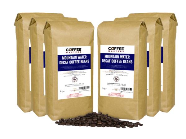Coffee Masters - Mountain Water Decaffeinated Coffee Beans (6x1kg) photo 1