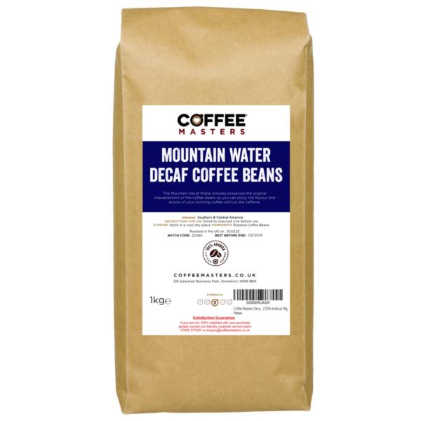 Coffee Masters - Mountain Water Decaffeinated Coffee Beans (1x1kg)