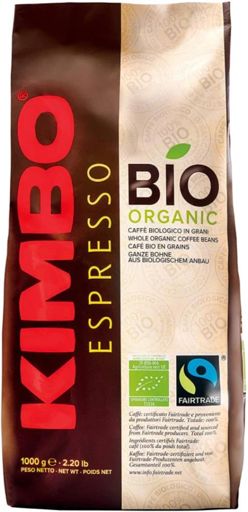 Kimbo Fairtrade Organic Bio Beans (1x1kg)