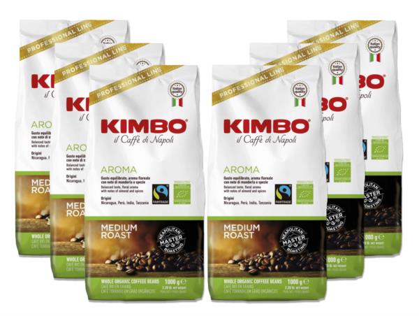 Kimbo Aroma Organic Fairtrade Beans (6x1kg) photo 1